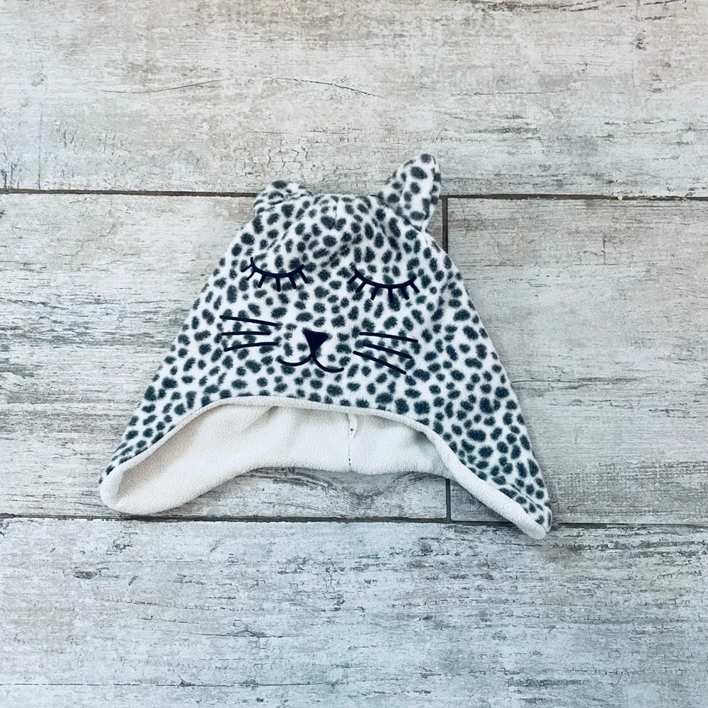 ⭐️5 for $25⭐️ girls gap gray & off white cat hat